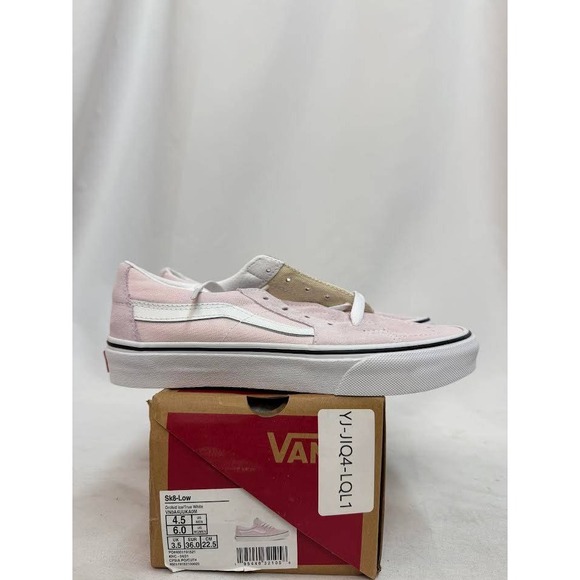 Vans Sk8-Low Orchid Ice True White Suede Canvas Sneakers VN0A4UUKA0M Womens 6 - Picture 6 of 13